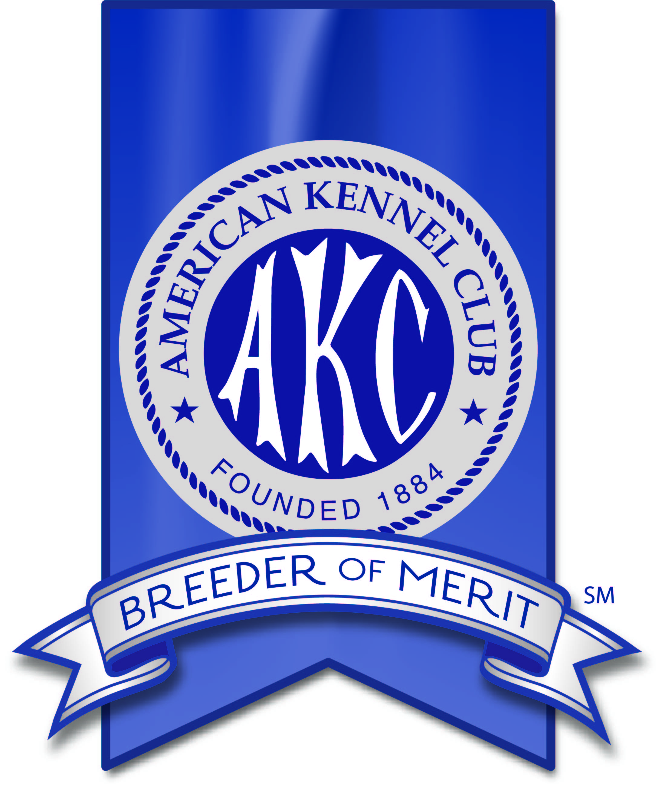 AKC Breeder of Merit Program banner logo