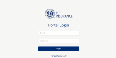 Screenshot of customer portal